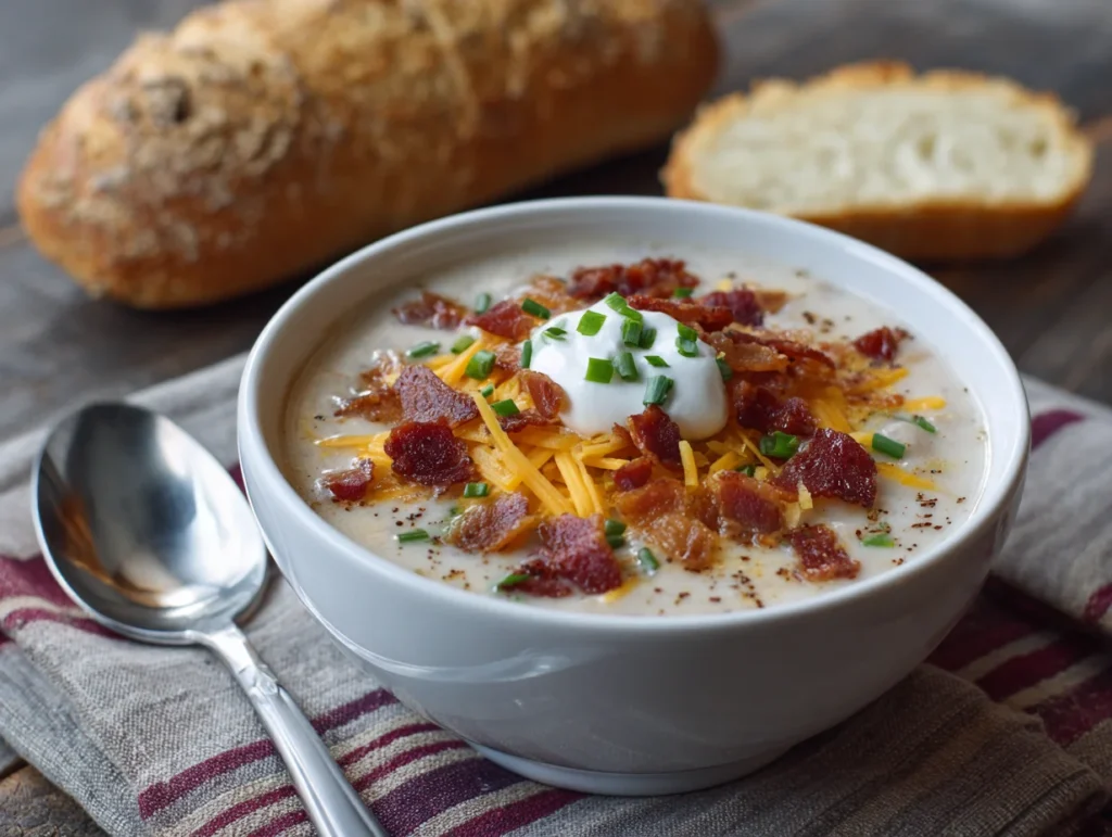 Slow Cooker Loaded Baked Potato Soup