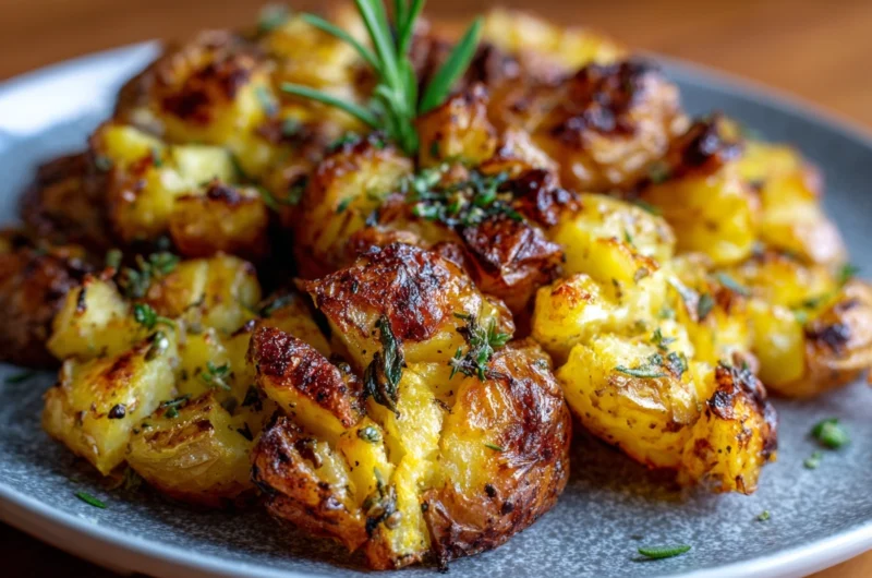 Air Fryer Smashed Potatoes Recipe