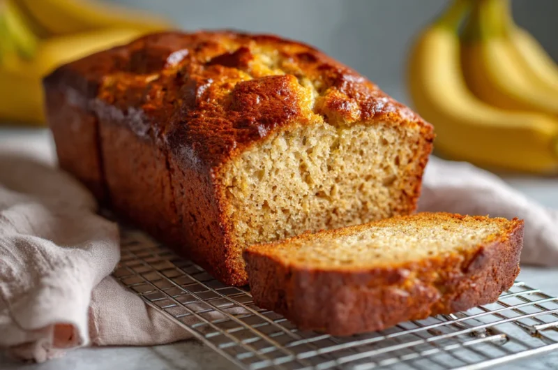 3-Ingredient Banana Bread Recipe