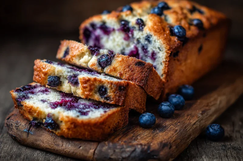 Fluffy Homemade Blueberry Banana Bread Recipe