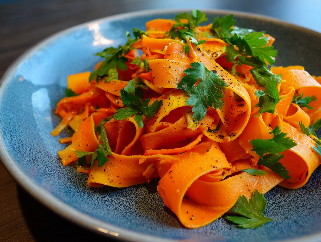 carrot ribbon salad