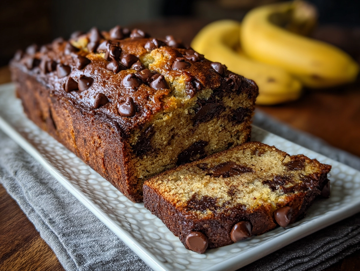 easy chocolate chip banana bread