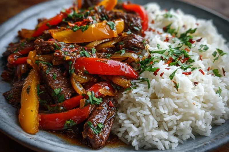 Slow Cooker Pepper Steak Recipe