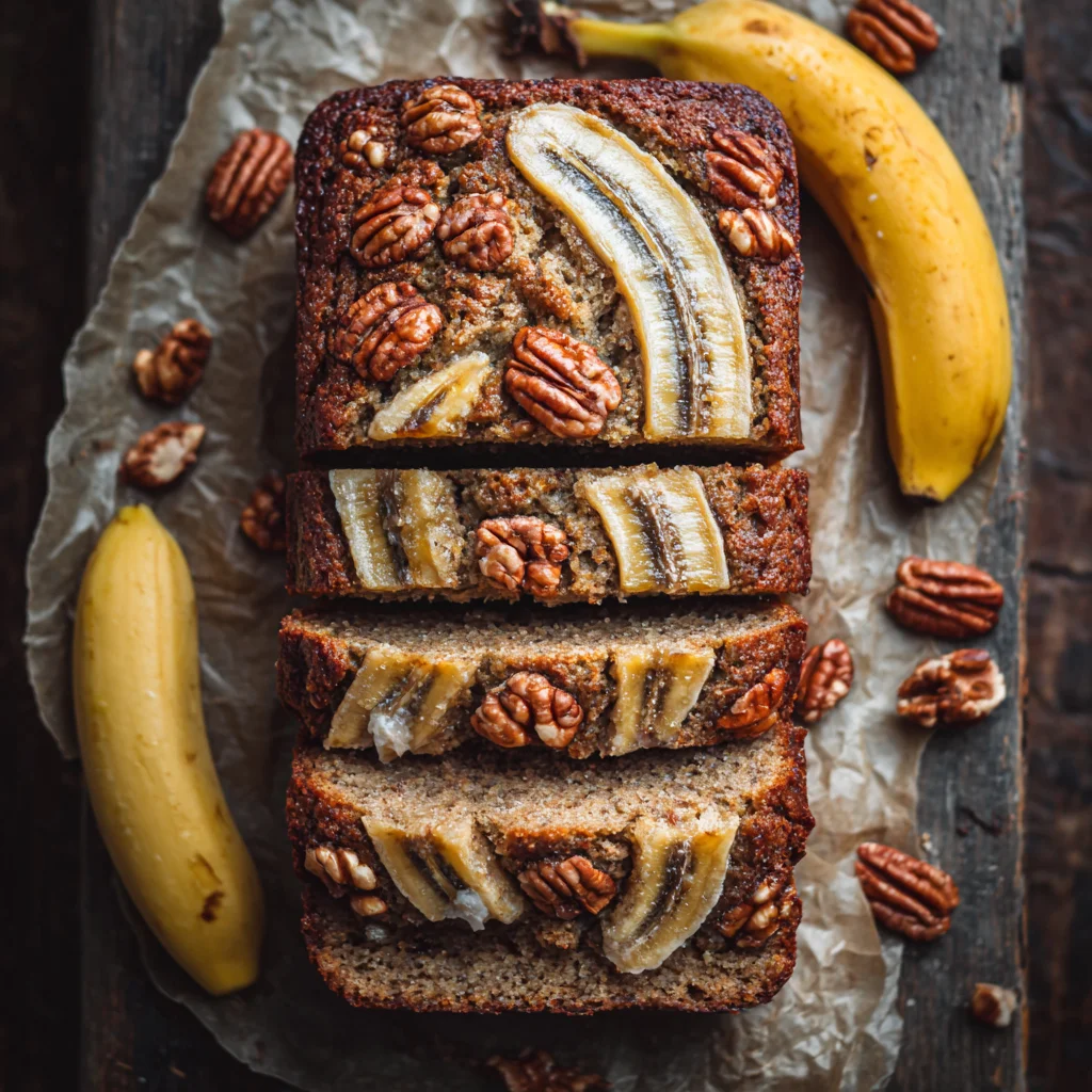 vegan banana bread.