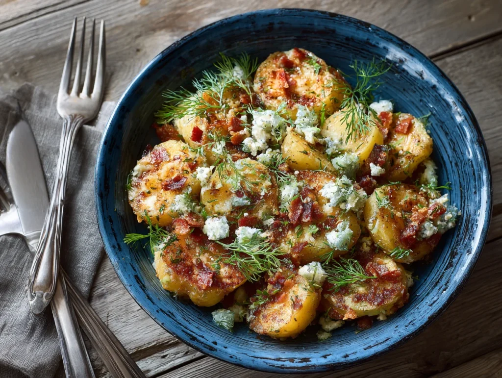 Crispy Smashed Potato Salad