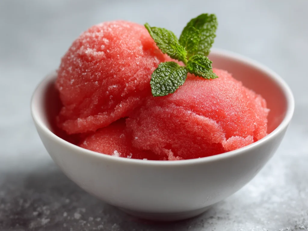 Watermelon sorbet