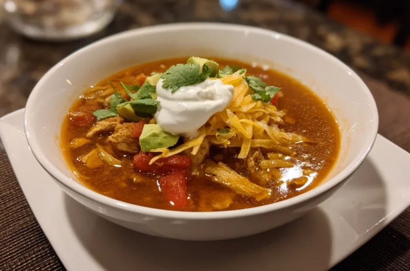 Crockpot Chicken Fajita Soup