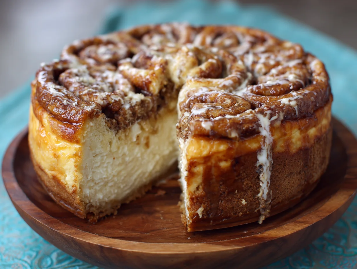 cinnamon roll cheesecake