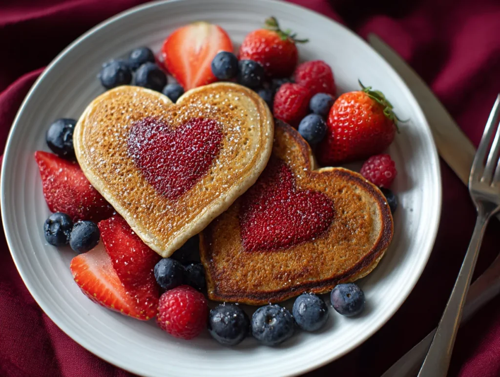 easy heart shaped pancakes