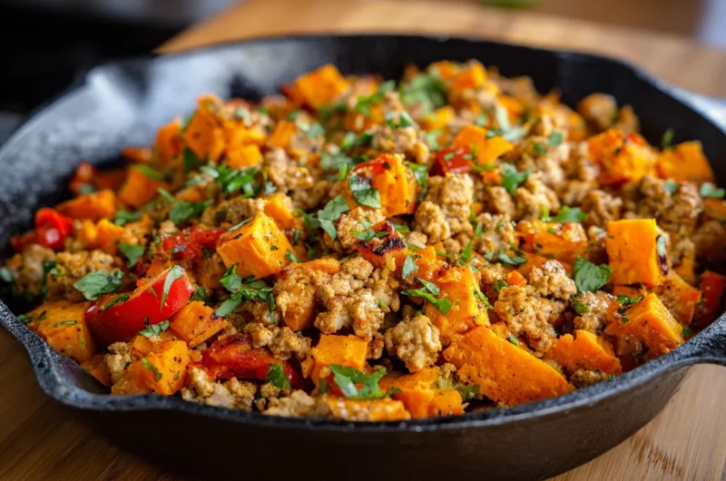 Ground Turkey Sweet Potato Skillet Recipe