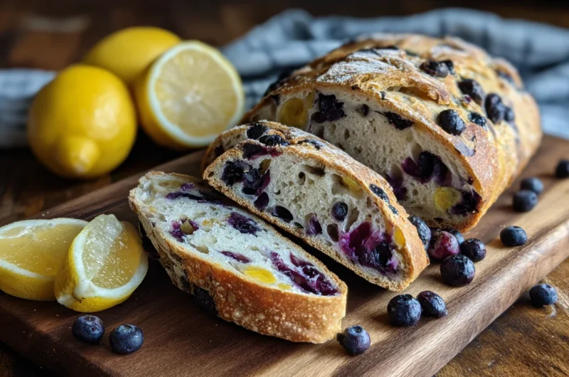 Lemon Blueberry Sourdough Bread Recipe