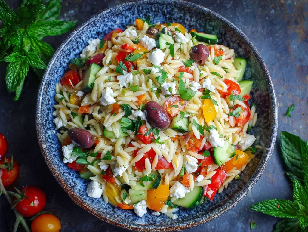 mediterranean orzo salad