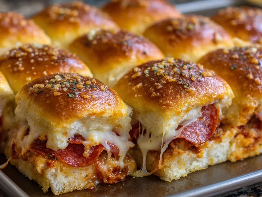 pizza sliders hawaiian rolls