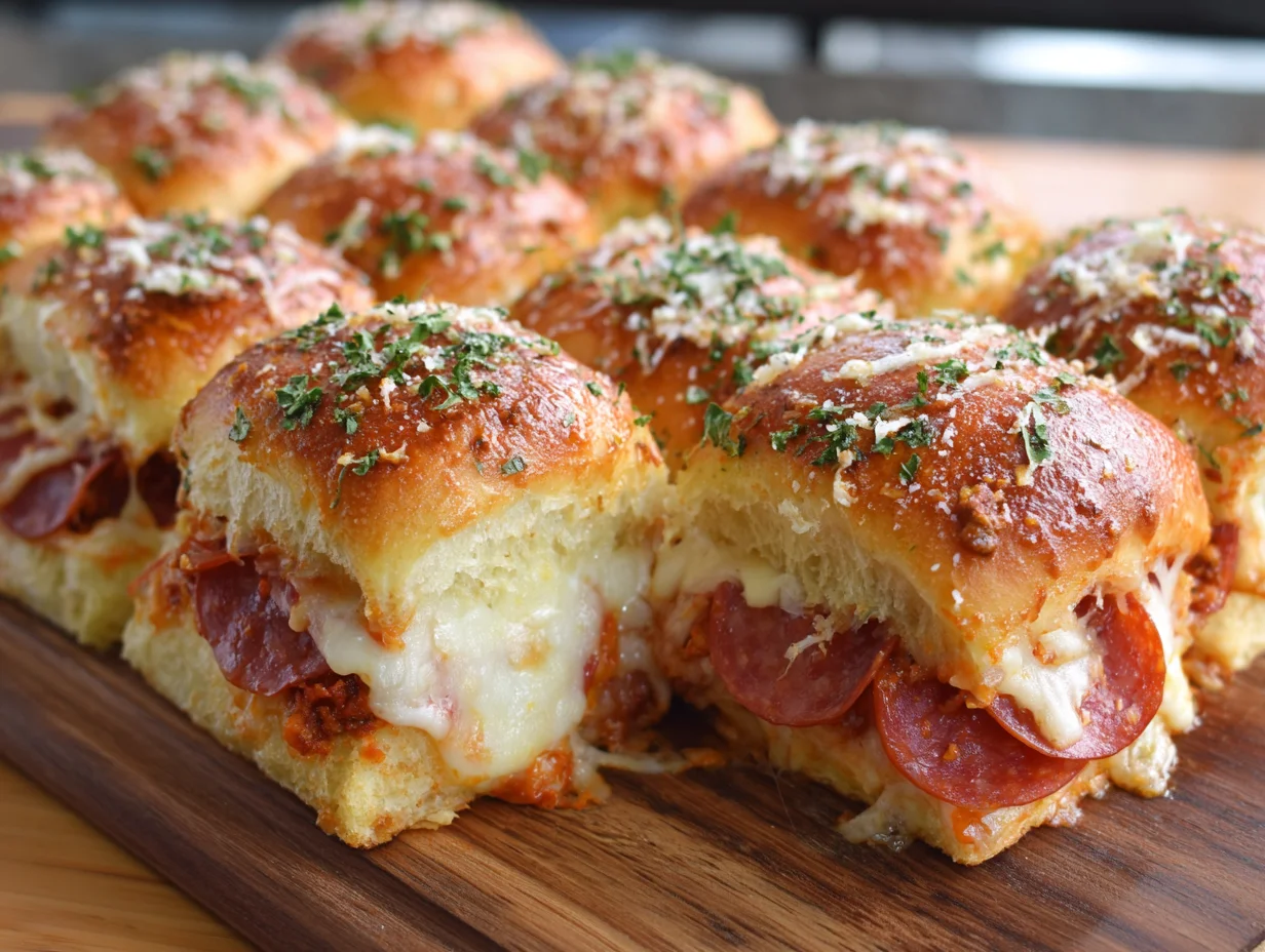 pizza sliders hawaiian rolls