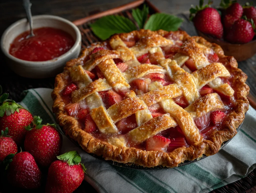 strawberry rhubarb pie