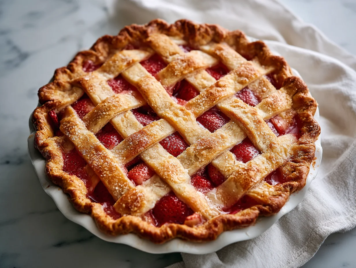 strawberry rhubarb pie