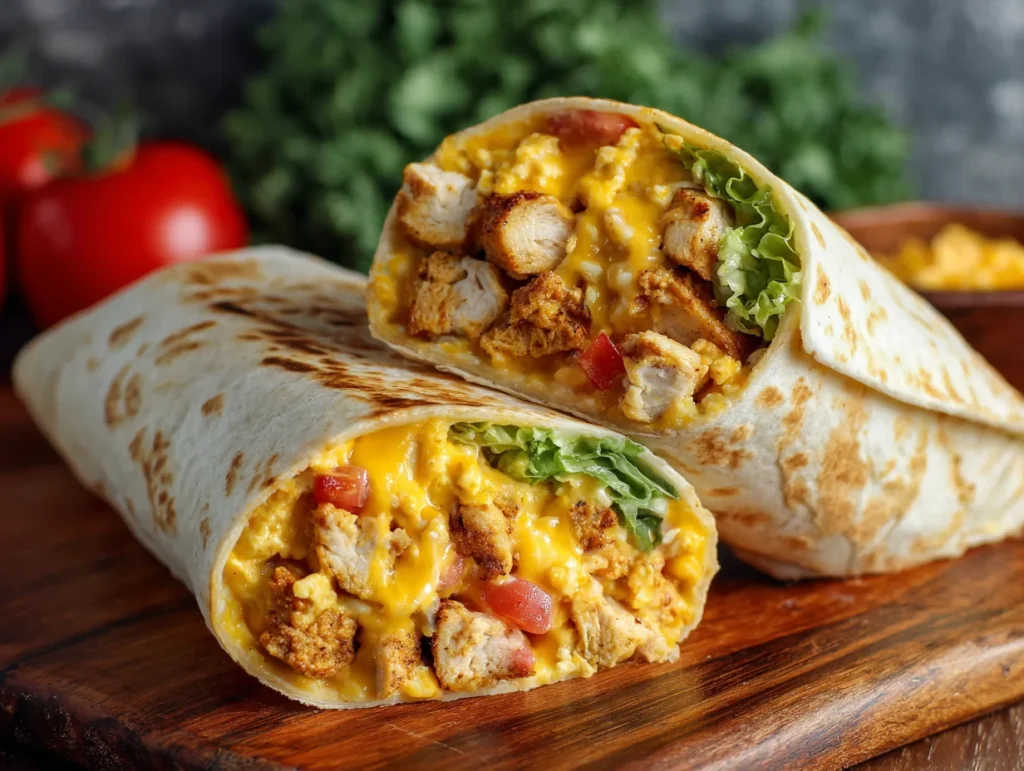 Cheesy Chicken Wraps