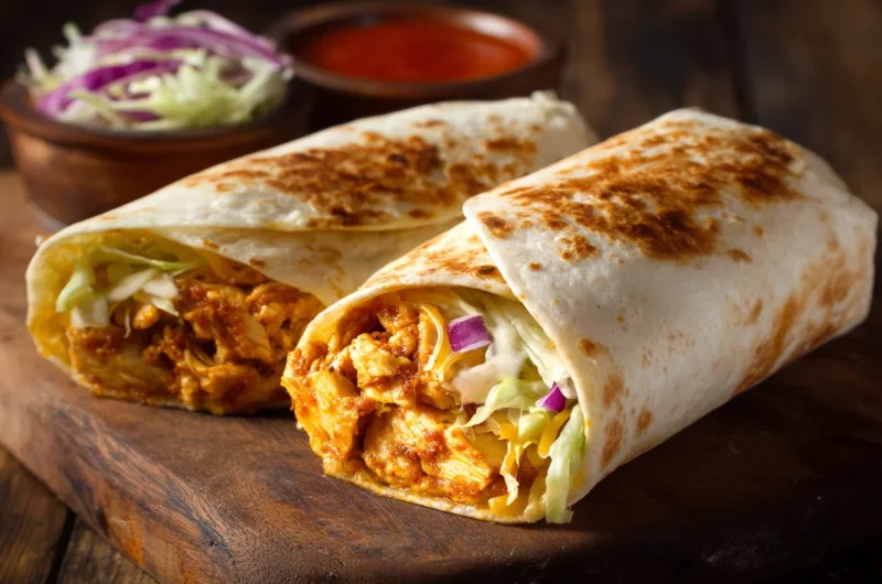 Cheesy Chicken Wraps Recipe Loaded with Flavor and Crunch