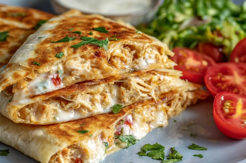 Cheesy and Creamy Chicken Quesadilla Recipe