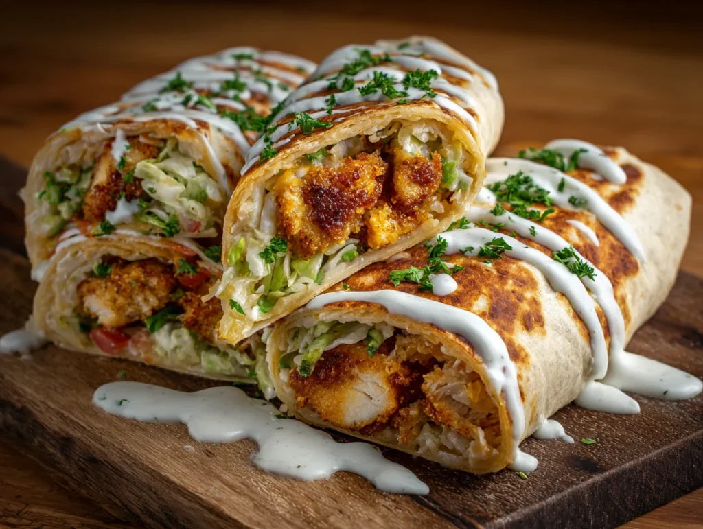Garlic Chicken Wraps