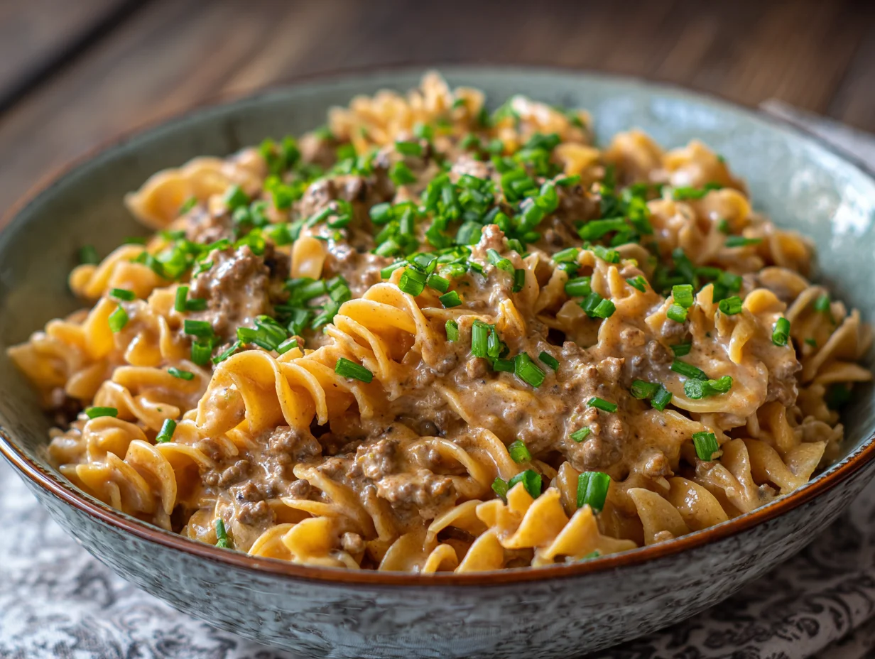 Ground Beef Stroganoff