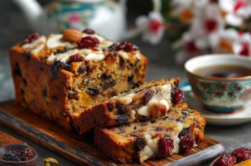 Moist Fruit Cake Recipe with Dried Fruits and Nuts