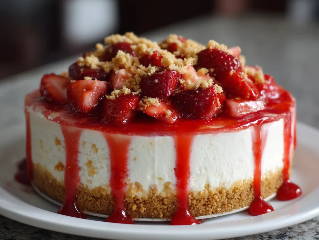 Strawberry Shortcake Cheesecake