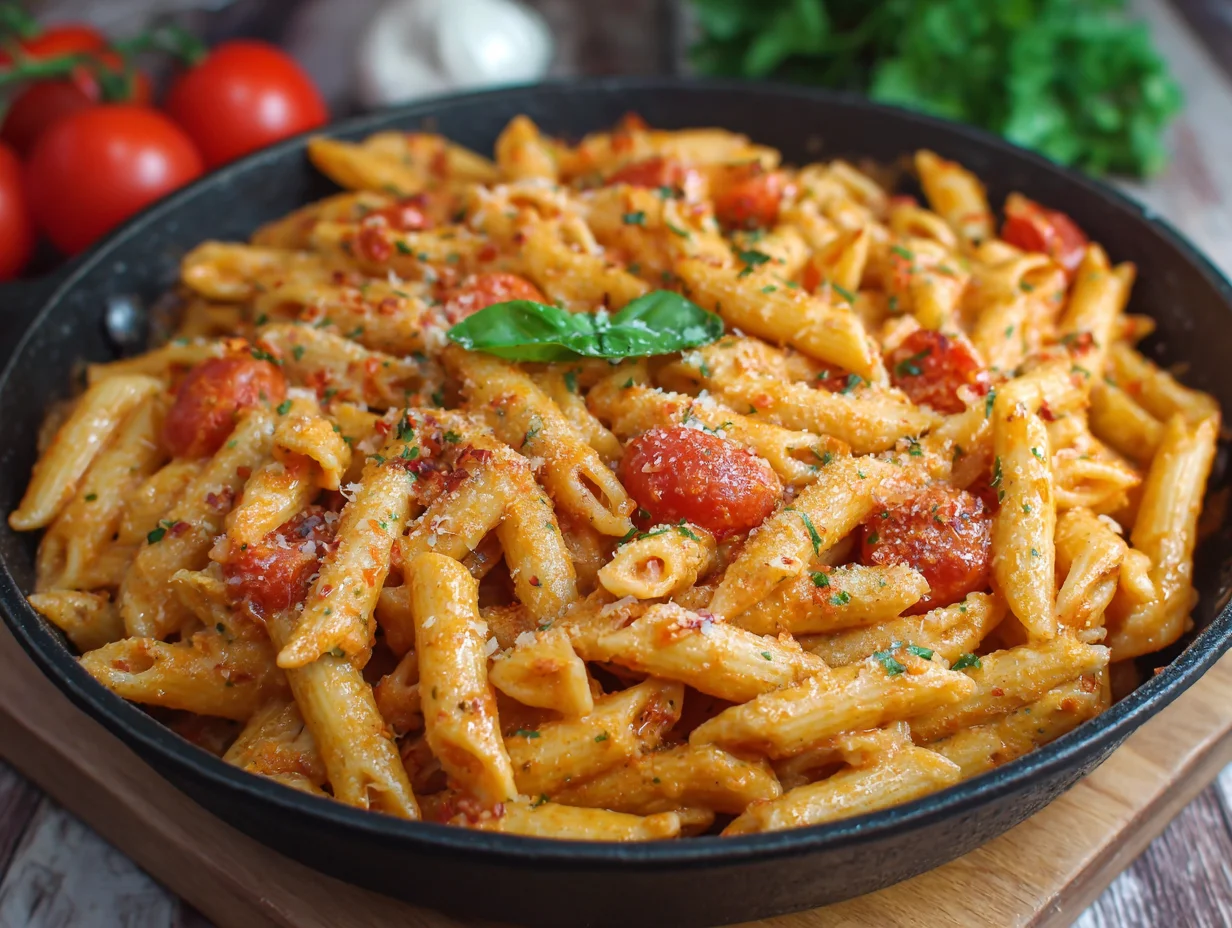 Super Easy Creamy Tomato Pasta