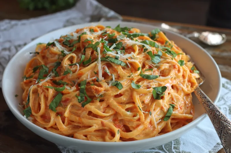 Creamy Tomato Pasta Recipe – Rich, Delicious, and Irresistibly Creamy
