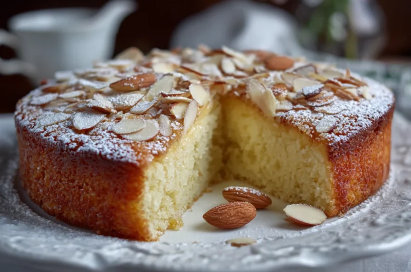 Delicious and Creamy Almond Cake Recipe
