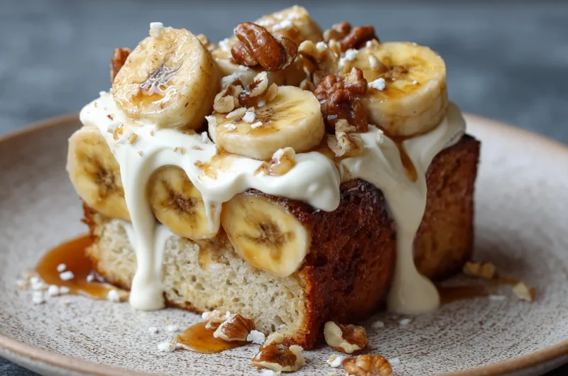 Creamy Dreamy Banana Bread Cake Delight