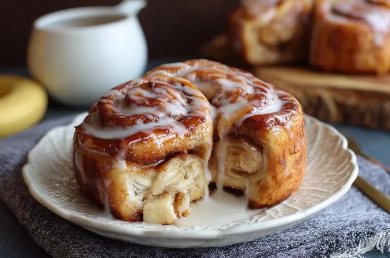 Sweet and Easy Banana Bread Cinnamon Rolls