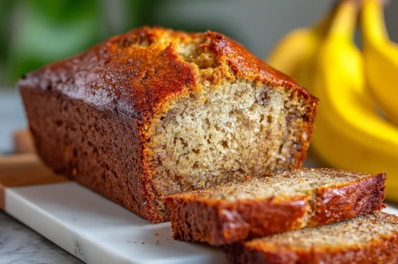 World’s Best Banana Bread Recipe with Only 2 Bananas