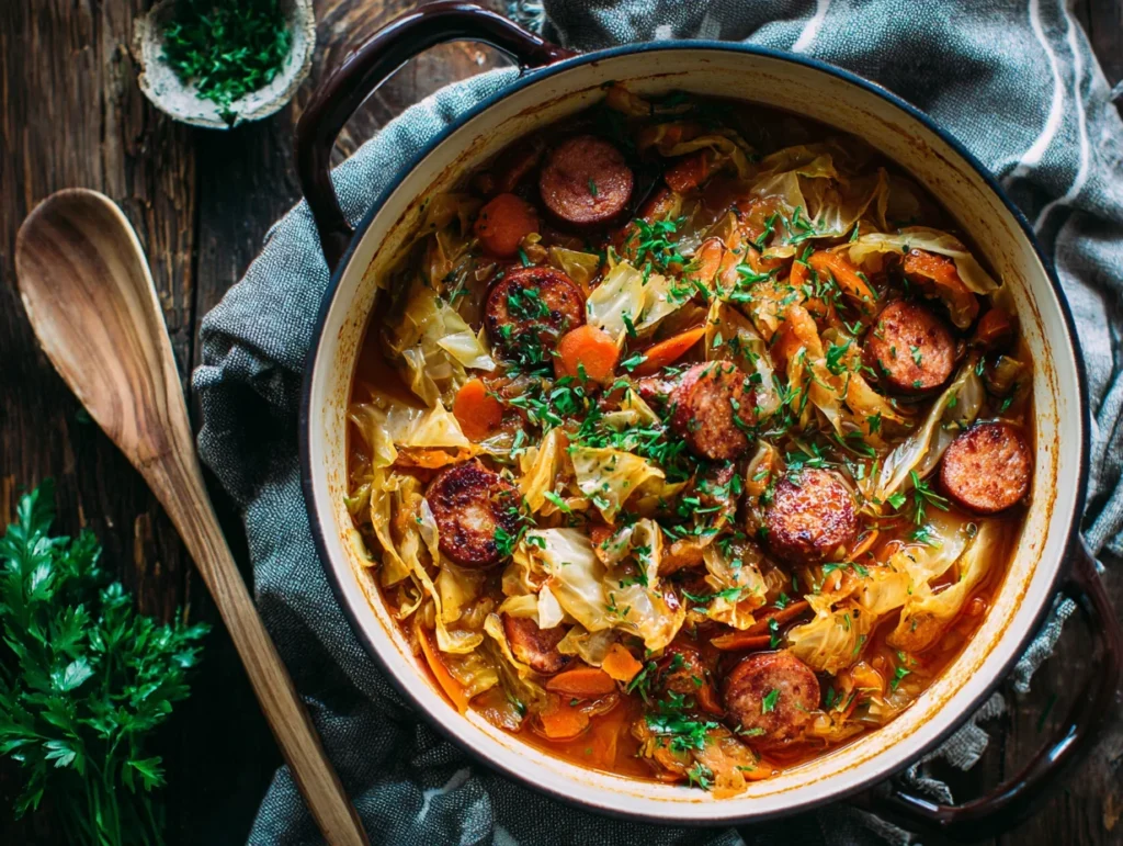 cabbage and sausage