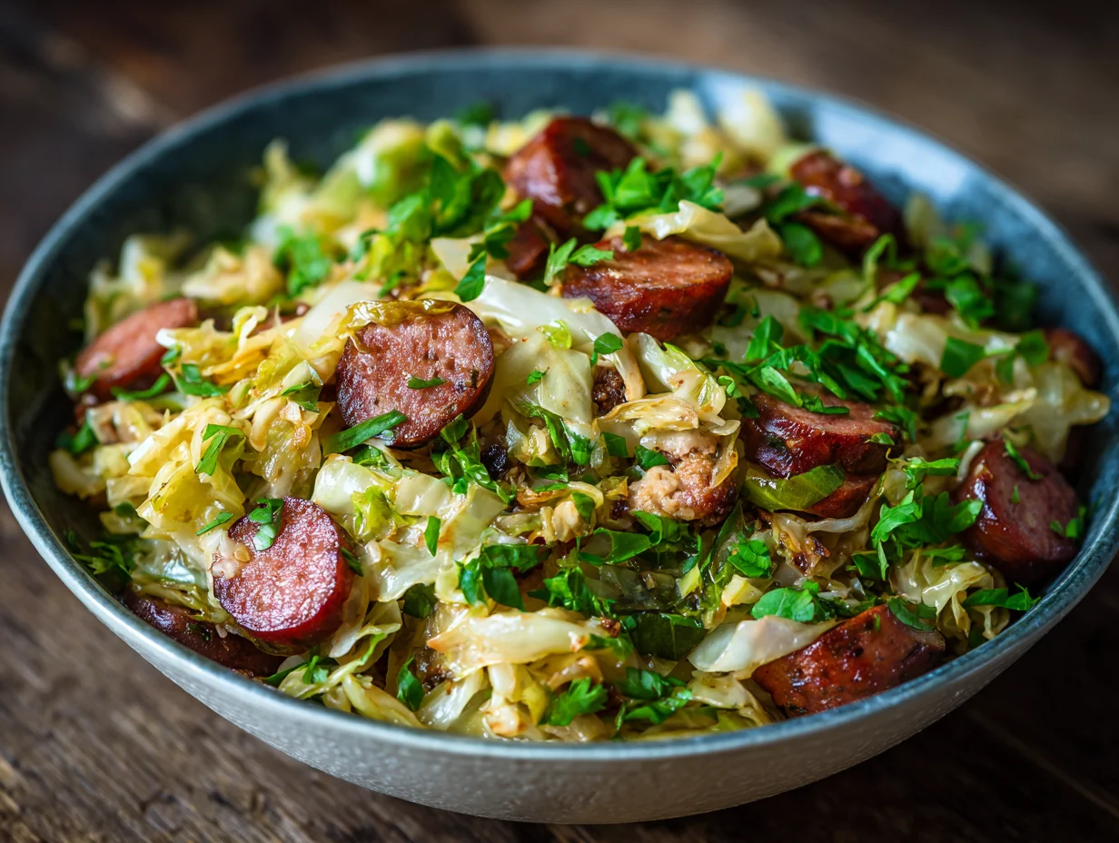 cabbage and sausage