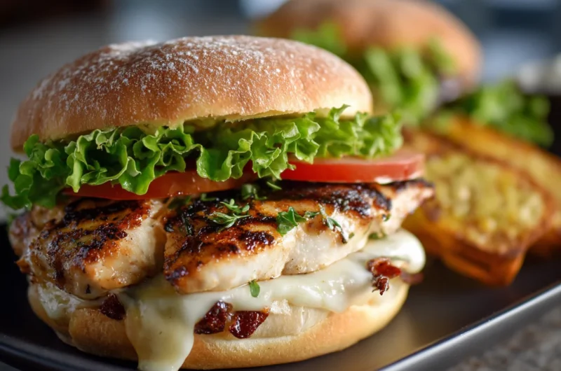 Grilled Chicken Sandwich Recipe with Garlic Mayo