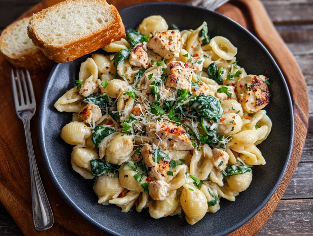 chicken spinach pasta