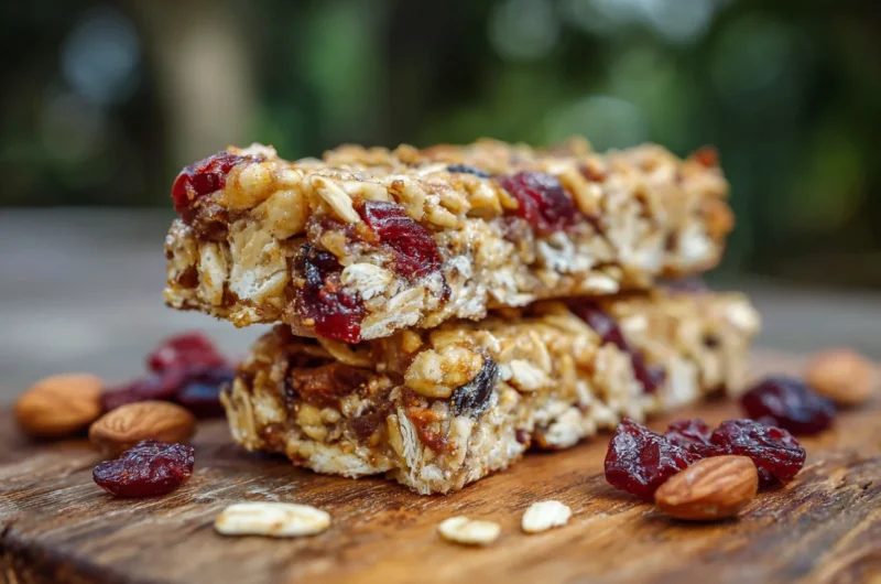 Easy Homemade Granola Bars Recipe with Honey