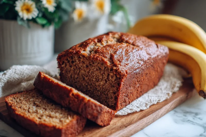 Healthy Banana Oatmeal Bread Recipe