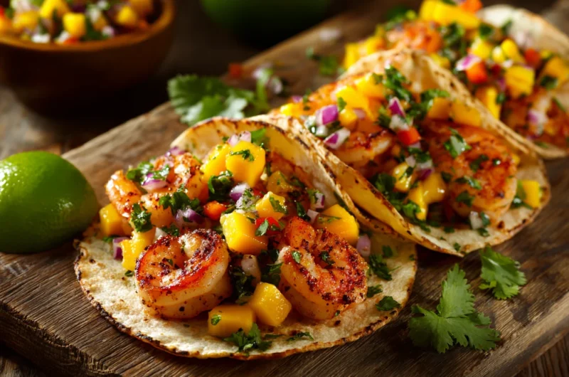 Easy Shrimp Tacos with Mango Salsa Recipe