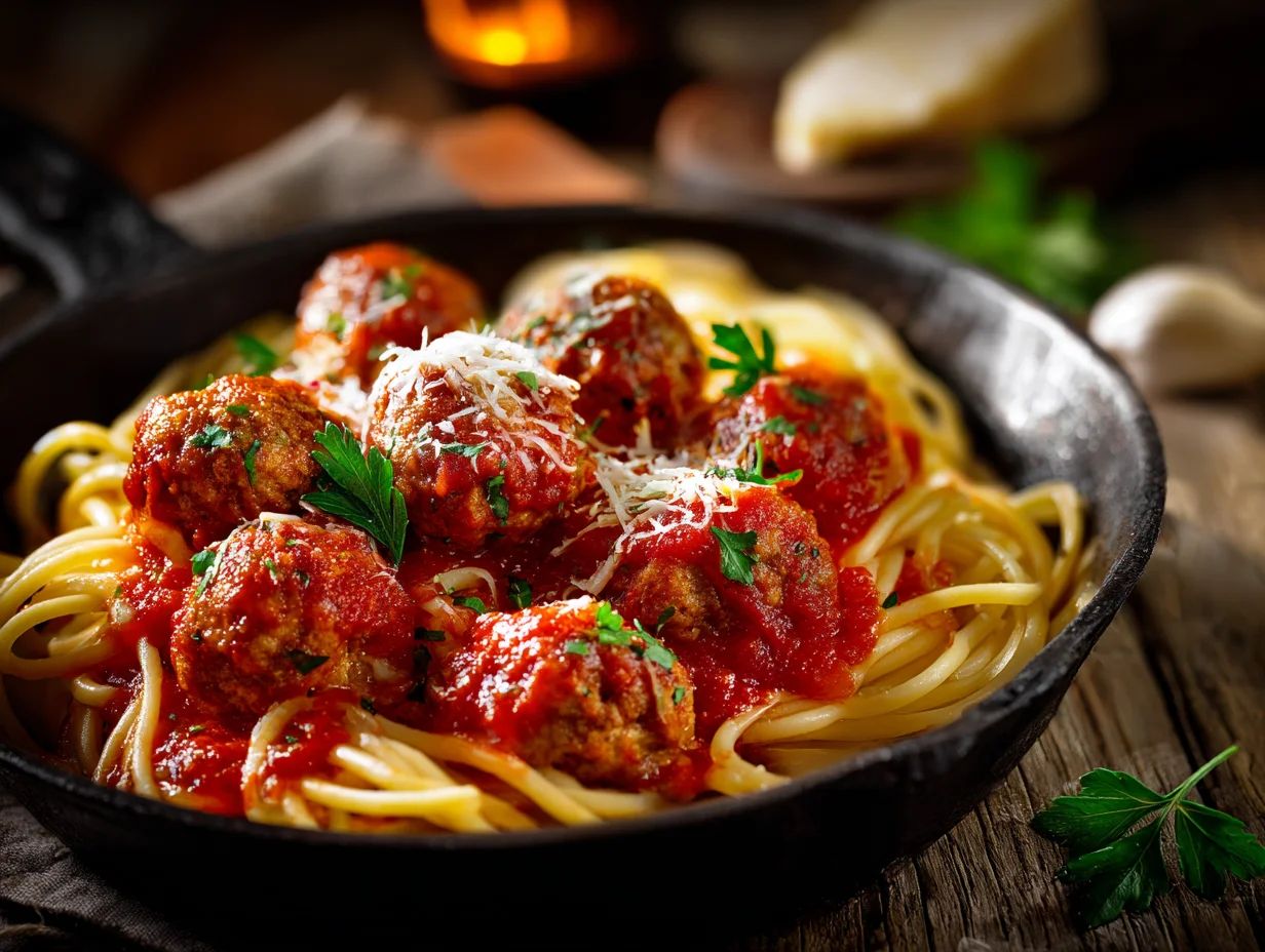 spaghetti and meatballs