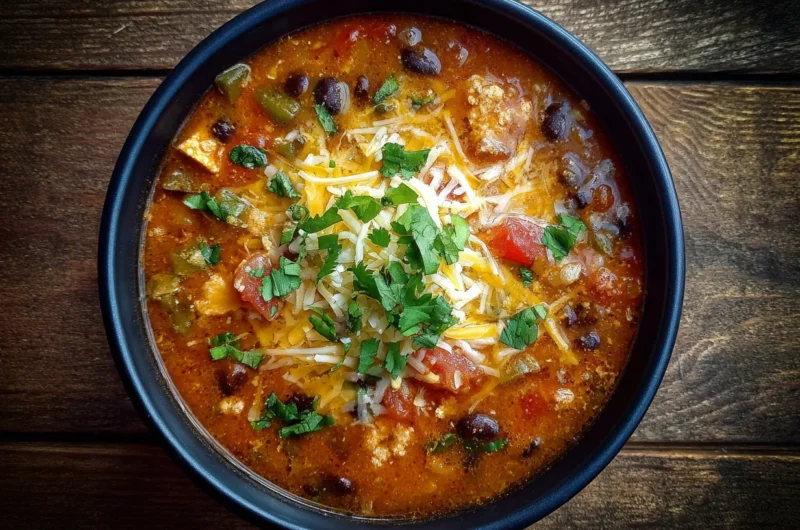Easy Taco Soup Recipe with Bold Flavor