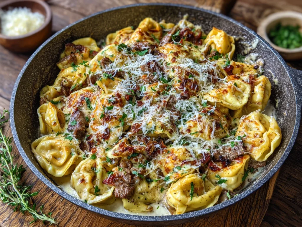 Cheesesteak Tortellini Recipe