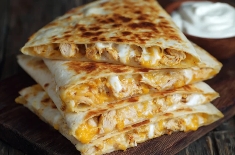Cheesy Chicken Quesadillas Recipe