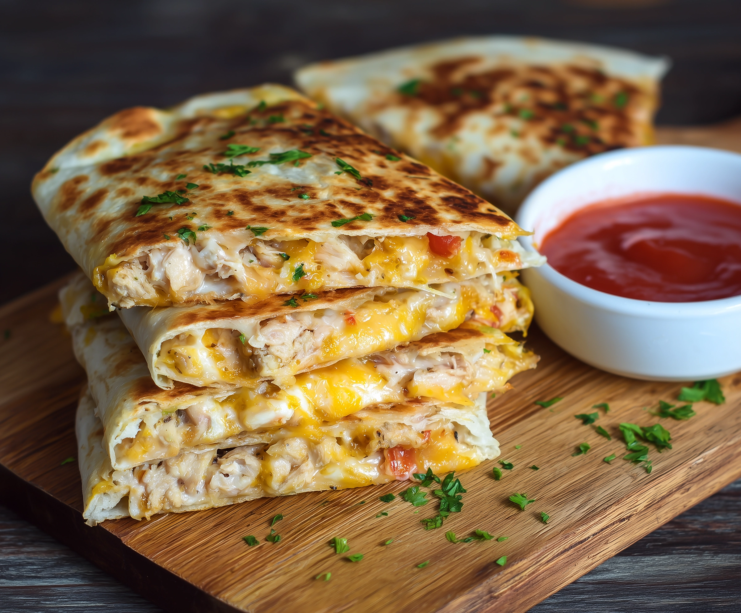 Cheesy Chicken Quesadillas