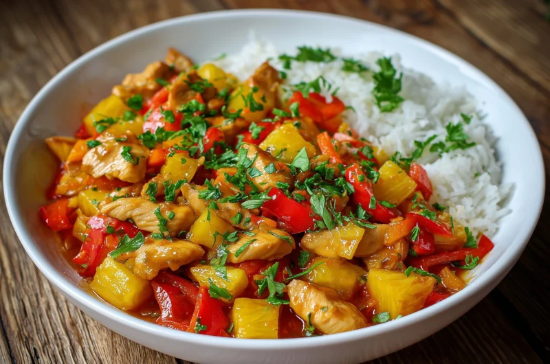 Chicken Stir-Fry Recipe With Pineapple and Peppers
