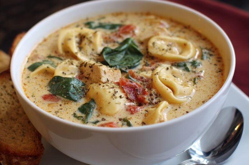 Creamy Chicken Tortellini Soup Recipe