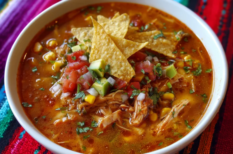 Easy Chicken Tortilla Soup Recipe