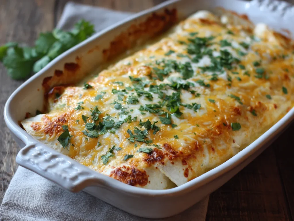 Green Chili Chicken Enchiladas