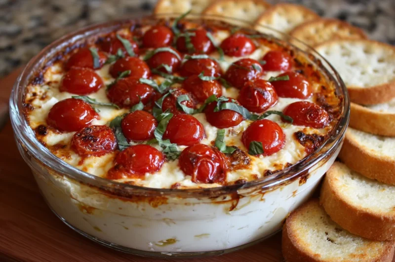 Cheesy Caprese Dip Recipe